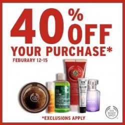 Coupon for: The Body Shop - 40% Off your purchase