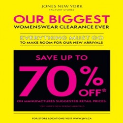 Coupon for: JNY Clearance Event - save up to 70% off