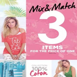 Coupon for: Hearthland Town Centre - La Vie En Rose Outlet - 3 cotton items for the price of one