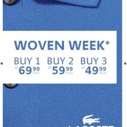 Coupon for: CROSSIRON MILLS - Lacoste outlet - IT'S WOVEN WEEK!