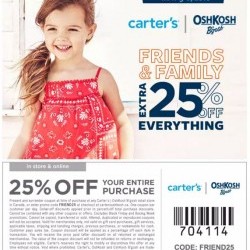 Coupon for: The Shops Morgan Crossing - Carter's Oshkosh - Family & Friends Sale Event
