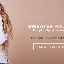 Coupon for: Dixie outlet mall - Bluenotes - Buy 1 Get 1 50% OFF Sweaters