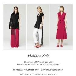 Coupon for: Canada One Brand Name Outlets - Escada Holiday Sale