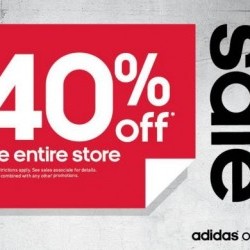 Coupon for: King's Crossing Fashion Outlets - Adidas Flash sale 40% off in-store.