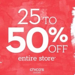 Coupon for: Fashion Outlets Niagara Falls - CHICO'S 25-50% Off Entire Store