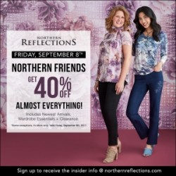 Coupon for: Halifax Shopping Centre - ONE DAY ONLY... Enjoy 40% off at Northern Reflections!