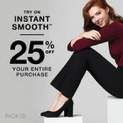 Coupon for: CF Polo Park - RICKI'S - TRY ON EVENT - 25% OFF YOUR PURCHASE WHEN YOU TRY ON INSTANT SMOOTH PANTS