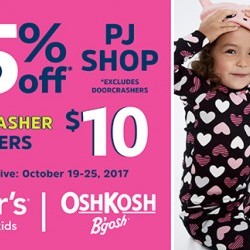 Coupon for: The Shops Morgan Crossing - carter’s | OshKosh: 25% off PJ Shop