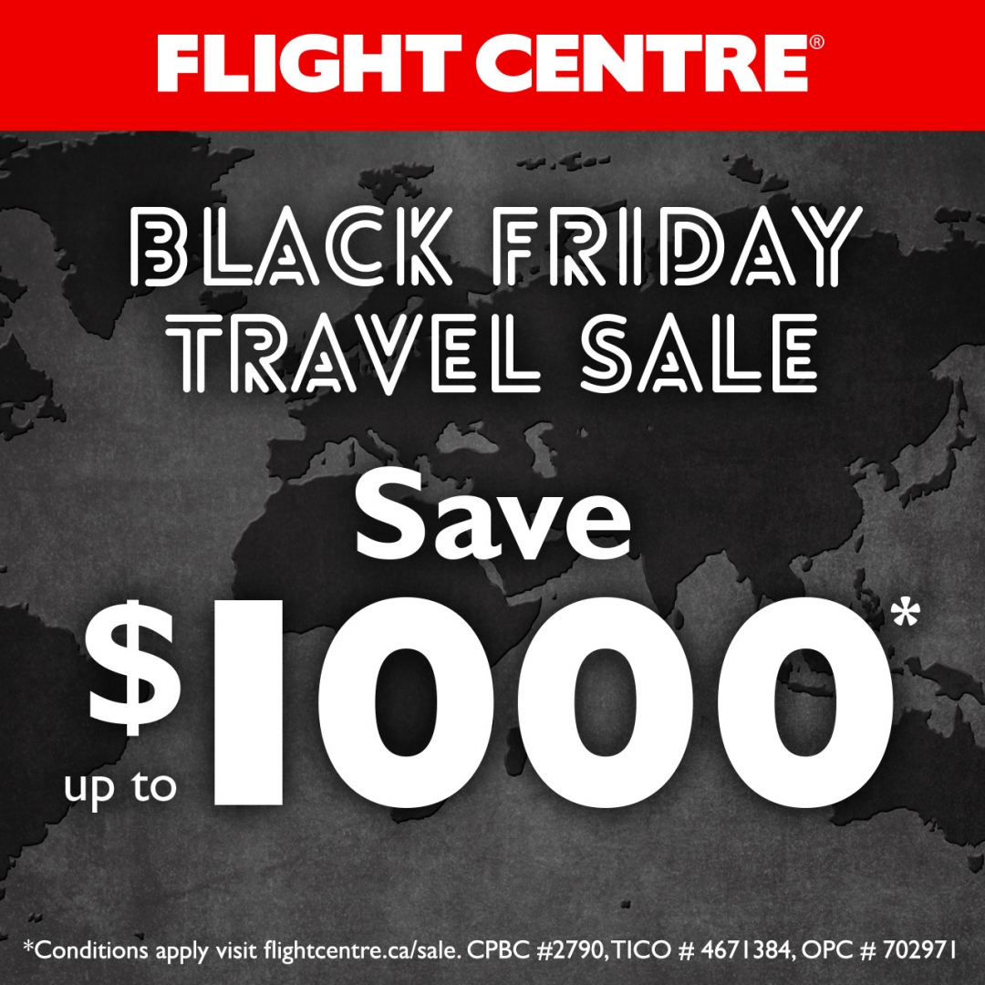 Coupon/deal: Flight Centre, Nov 26, 2017 - Dixie Outlet