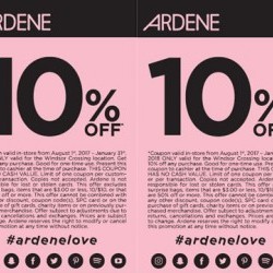 Coupon for: Windsor Crossing Premium Outlets - Ardene - 10% off your purchase
