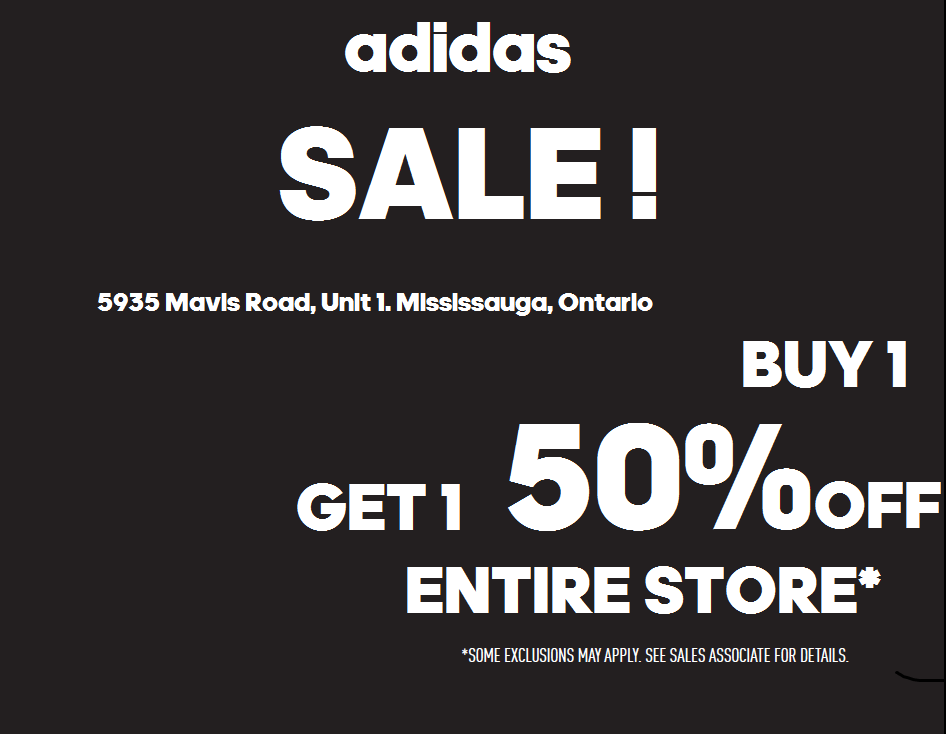 Coupon/deal: adidas, May 21, 2018 - Heartland Town Centre - BUY ONE GET ...