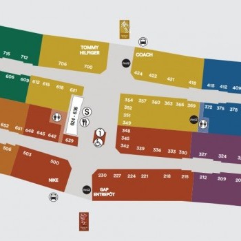 Link to Premium Outlets Montréal outlet mall plan