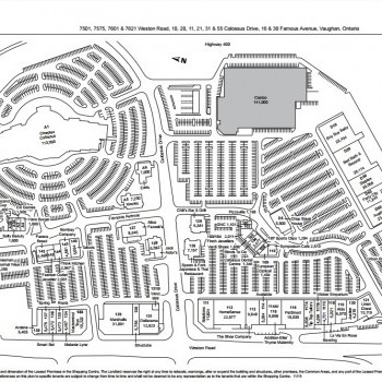 Link to Riocan Colossus Centre outlet mall plan